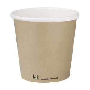 Fiesta Compostable Espresso Cups Single Wall 113ml (Pack of 50)