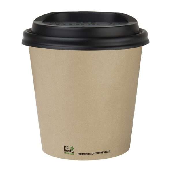 Fiesta Compostable Espresso Cups Single Wall 113ml (Pack of 50)