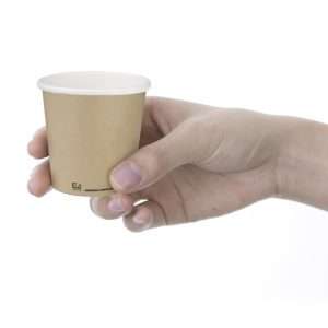 Fiesta Compostable Espresso Cups Single Wall 113ml (Pack of 50)