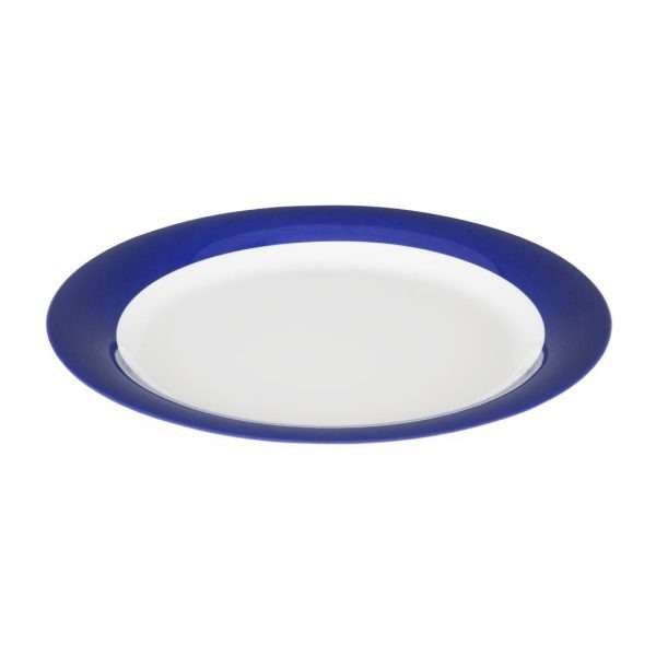 Olympia Kristallon Gala Melamine Blue Rim Plates 268mm (Pack of 6)