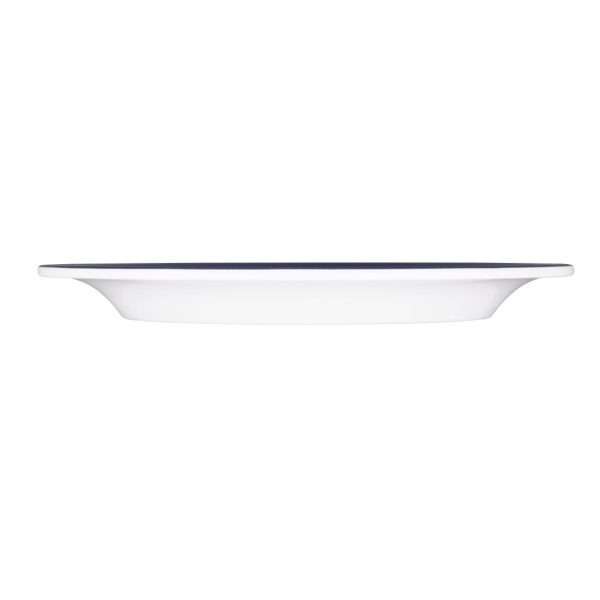Olympia Kristallon Gala Melamine Blue Rim Plates 268mm (Pack of 6)