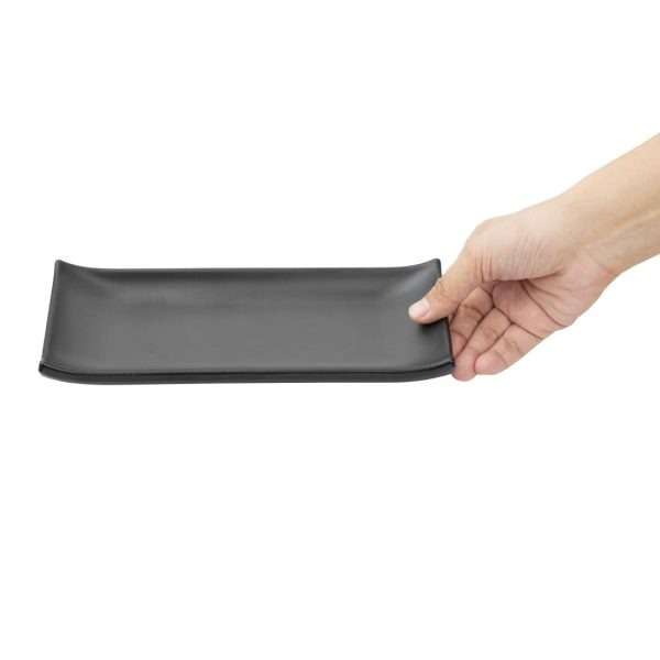 Olympia Kristallon Fusion Rectangular Small Plates 225mm (Pack of 6)