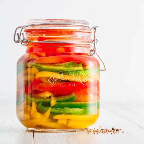 Kilner Square Clip Top Jar 1Ltr (Pack 4)               