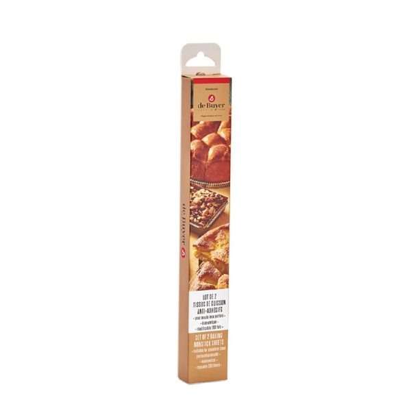 De Buyer Special Non-stick Baking Sheet for 24cm Round Cake Mould (Pack 2)