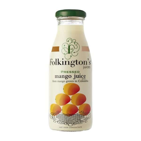 Folkington’s Juices Mango Glass Bottle 250ml (Pack of 12)