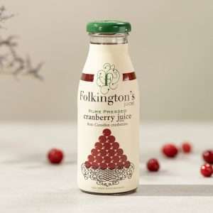 Folkington’s Juices Cranberry Glass Bottle 250ml (Pack of 12)