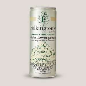 Folkington’s Sparkling Drinks Elderflower Can 250ml (Pack of 12)