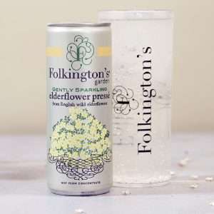 Folkington’s Sparkling Drinks Elderflower Can 250ml (Pack of 12)