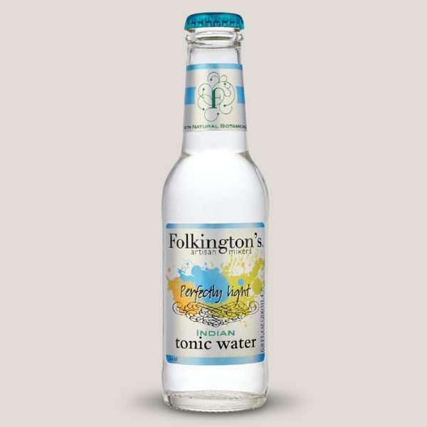 Folkington’s Indian Light Tonic Water Glass Bottle 200ml (Pack of 24)