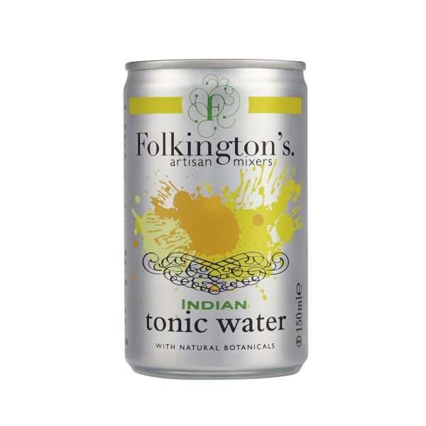 Folkington’s Indian Tonic Water Can 150ml (Pack of 24)