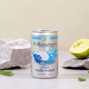 Folkington’s Club Soda Can 150ml (Pack of 24)