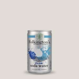 Folkington’s Club Soda Can 150ml (Pack of 24)