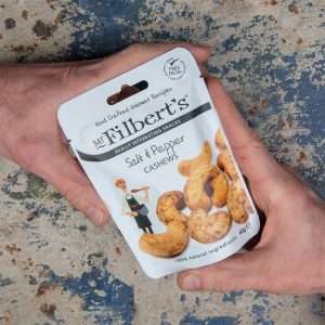 Mr Filbert’s Salt & Pepper Cashews 40g (Pack of 20)