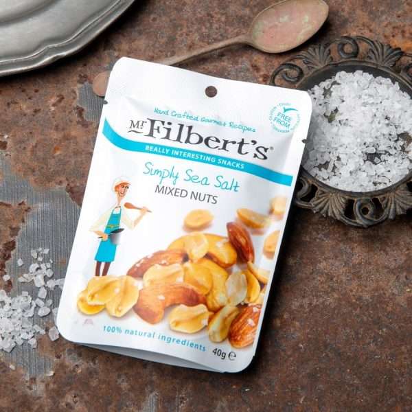 Mr Filbert’s Simply Sea Salt Mixed Nuts 40g (Pack of 20)