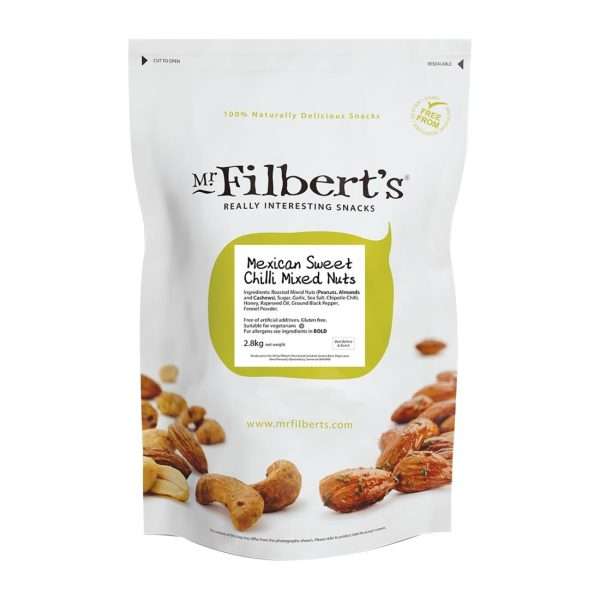 Mr Filbert’s Loose Serve Catering Bag Mexican Sweet Chilli Nuts 2.8kg
