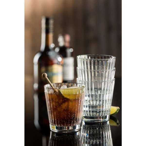 Utopia Lucent Lined Stacking Tumblers 340ml (Pack of 6)