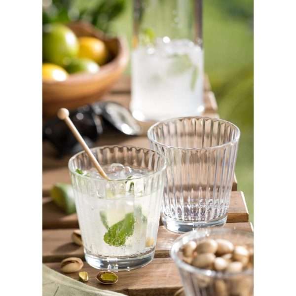 Utopia Lucent Lined Stacking Tumblers 340ml (Pack of 6)