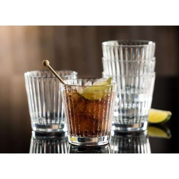 Utopia Lucent Lined Stacking Tumblers 340ml (Pack of 6)