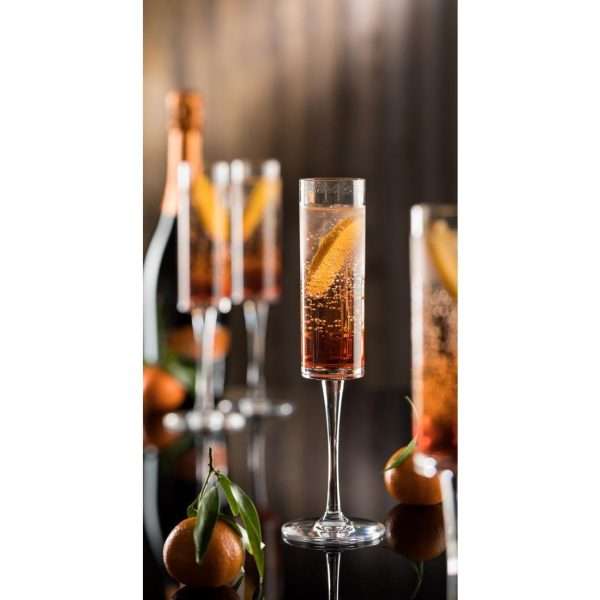 Utopia Lucent Level Champagne Glasses 165ml (Pack of 6)