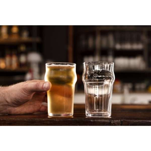 Arcoroc Nonic Beer Glasses 295ml CE Marked (Pack of 24)