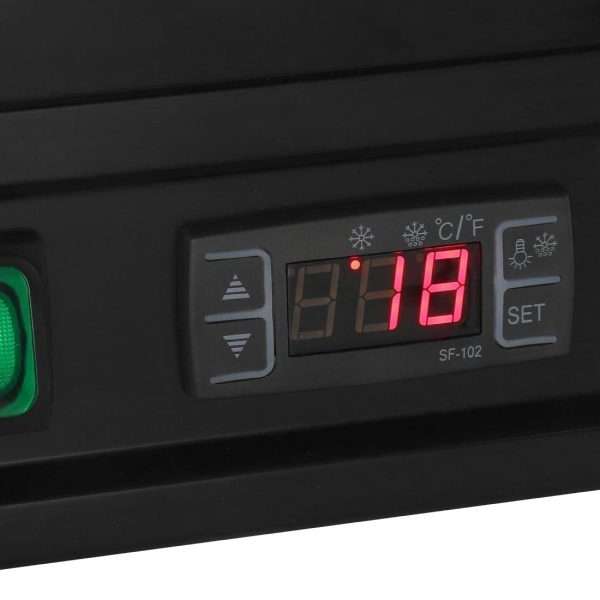 Polar C-Series Countertop Display Fridge Black 100Ltr