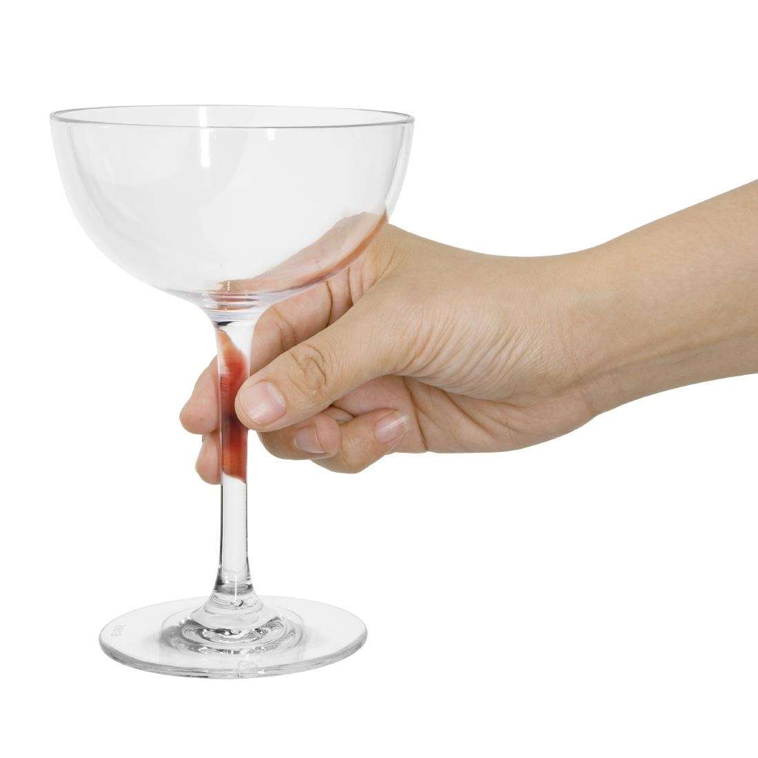 dm271_npi23-4 Olympia Kristallon Polycarbonate Cocktail Glasses 250ml (Pack of 12)