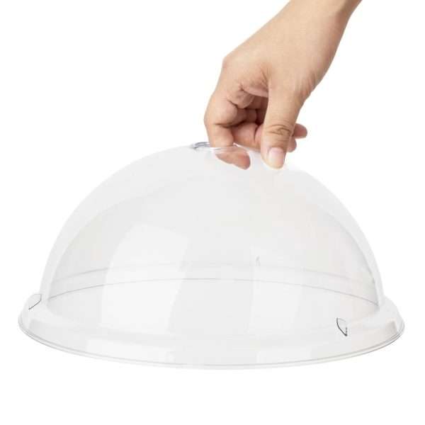 Olympia Kristallon Polycarbonate Domed Plate Cover Round 260mm