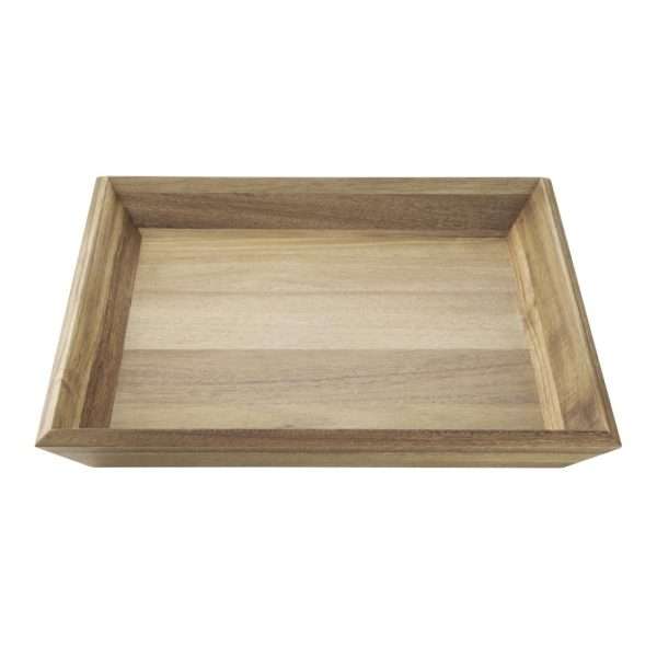 Olympia Acacia Rectangular Tray 380x355mm