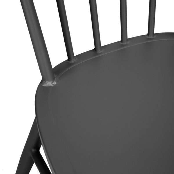Bolero Windsor Aluminium Black Chairs (Pack of 4)