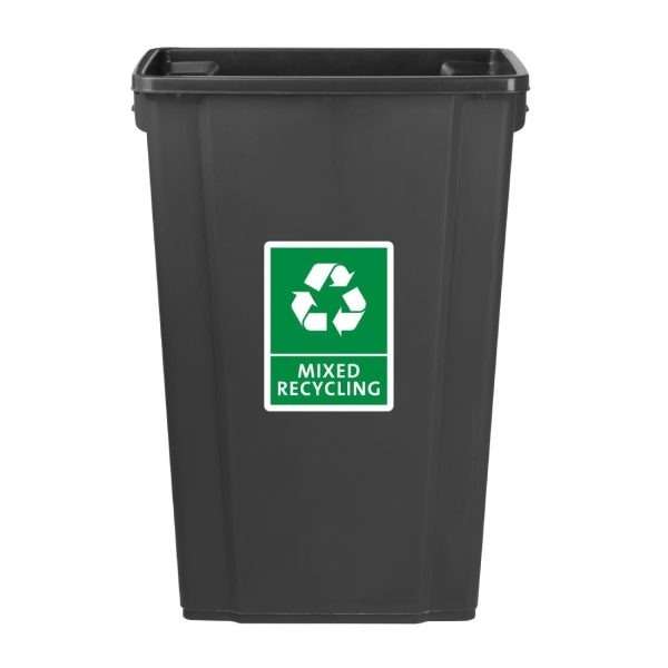 Jantex Slim Bin 80Ltr Black