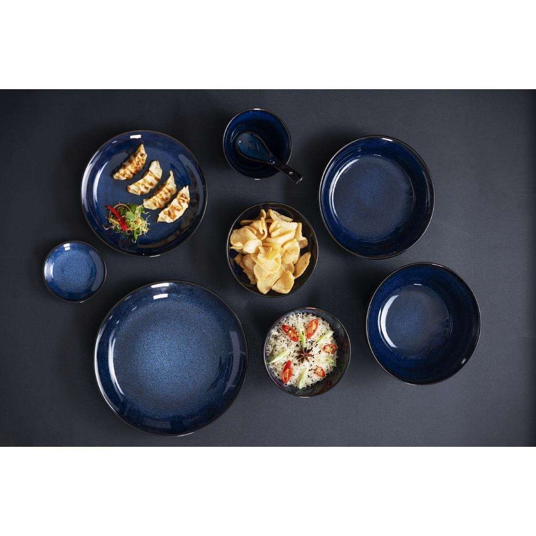 dz771_dz779-upd24-14 Olympia Luna Midnight Blue Dipping Dishes 100mm (Pack of 12)
