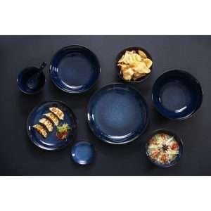 Olympia Luna Midnight Blue Coupe Plate 255mm (Pack of 4)