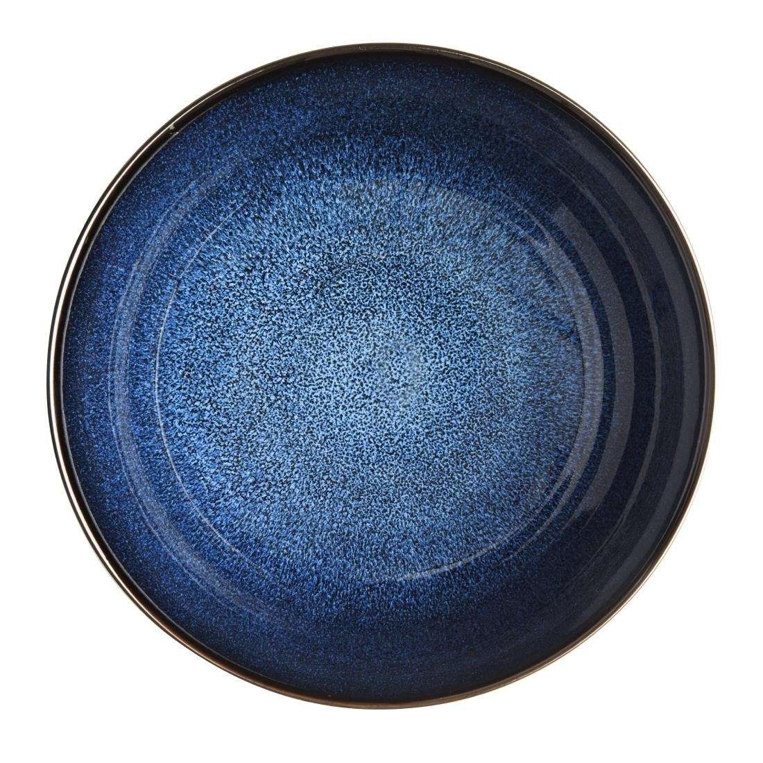 dz776_ctg3 Olympia Luna Midnight Blue Footed Bowls 205mm (Pack of 4)