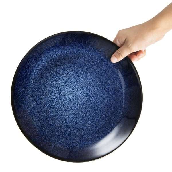 Olympia Luna Midnight Blue Coupe Plate 255mm (Pack of 4)