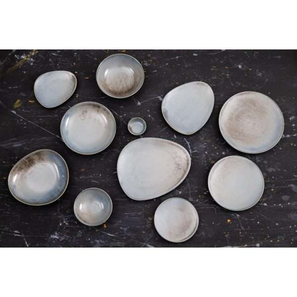 Olympia Ember Blue Triangle Plates 308mm (Pack of 4)