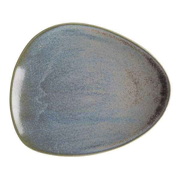 Olympia Ember Blue Triangle Plates 250mm (Pack of 6)