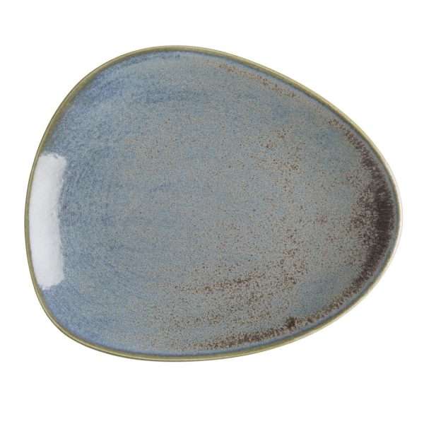 Olympia Ember Blue Triangle Plates 190mm (Pack of 6)