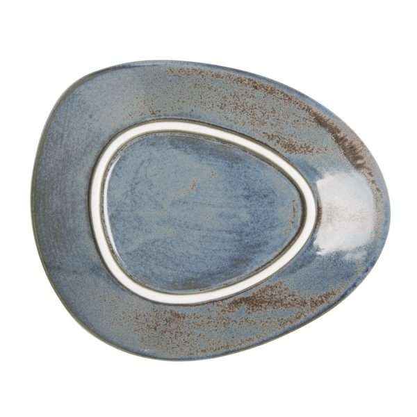 Olympia Ember Blue Triangle Plates 190mm (Pack of 6)