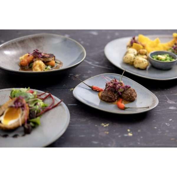 Olympia Ember Blue Coupe Plates 230mm (Pack of 6)