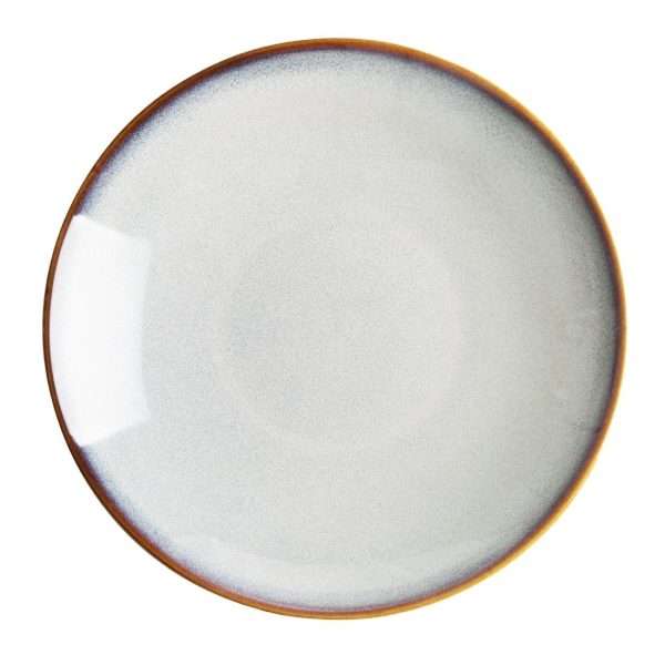 Olympia Drift Grey Plain Coupe Low Bowls 260mm (Pack of 4)