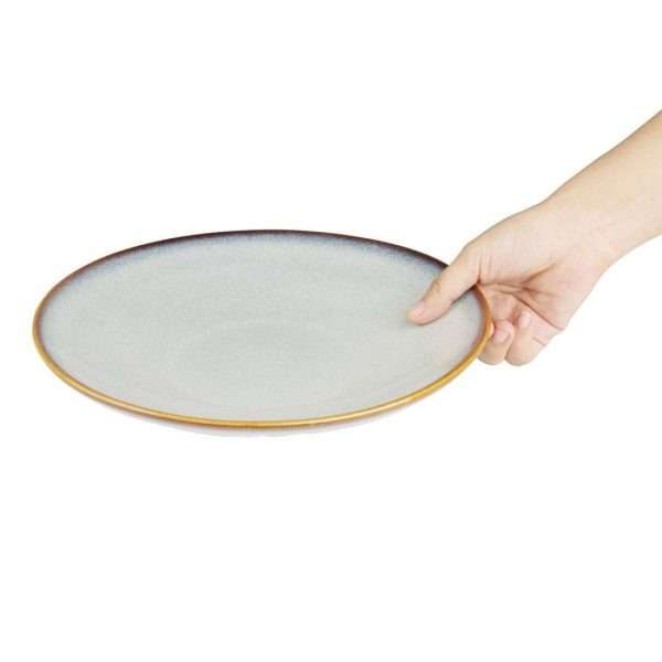 Olympia Drift Grey Plain Coupe Low Bowls 260mm (Pack of 4)