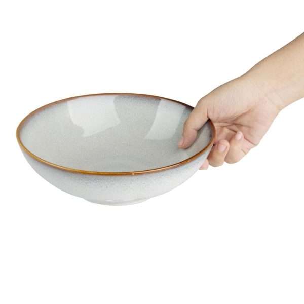 Olympia Drift Grey Plain Coupe Bowls 205mm (Pack of 4)