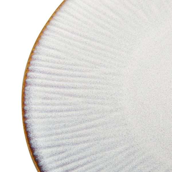 Olympia Drift Grey Embossed Coupe Plates 280mm (Pack of 4)