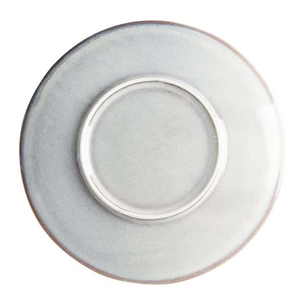 Olympia Drift Grey Embossed Coupe Plates 220mm (Pack of 6)