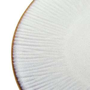 Olympia Drift Grey Embossed Coupe Plates 220mm (Pack of 6)