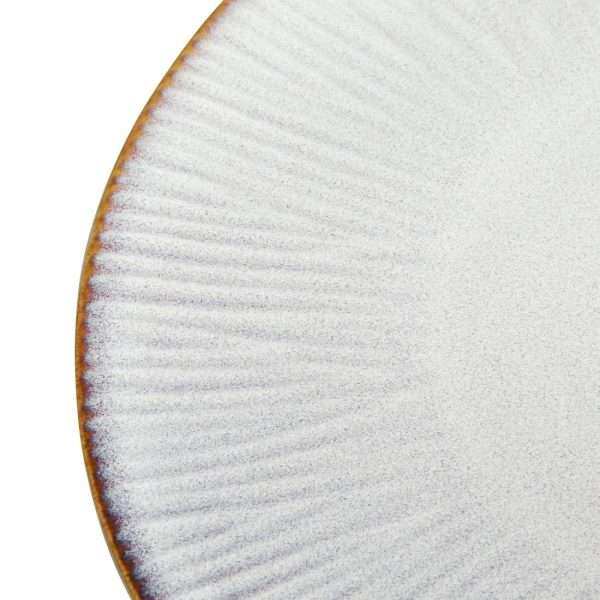 Olympia Drift Grey Embossed Coupe Plates 220mm (Pack of 6)