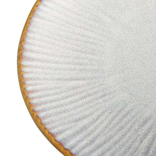 Olympia Drift Grey Embossed Coupe Plates 180mm (Pack of 6)