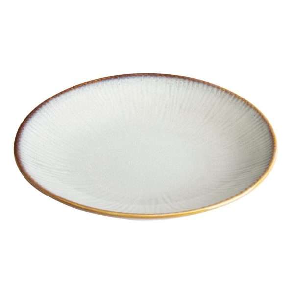 Olympia Drift Grey Embossed Coupe Low Bowls 260mm (Pack of 4)
