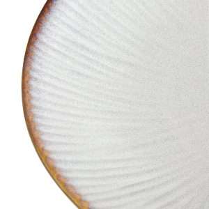Olympia Drift Grey Embossed Coupe Low Bowls 260mm (Pack of 4)