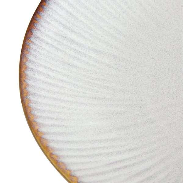 Olympia Drift Grey Embossed Coupe Low Bowls 260mm (Pack of 4)